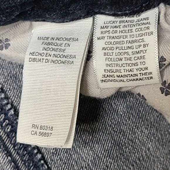 Lucky Brand Womens Jeans 2/26 Lolita Skinny Blue Stretch Faded Front - Picture 10 of 13